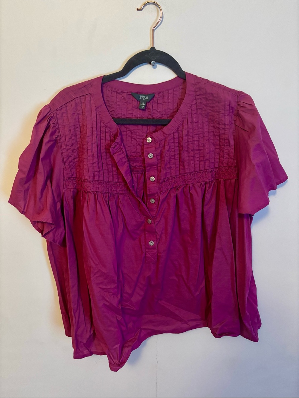 👚 Terra & Sky Magenta Blouse 👚